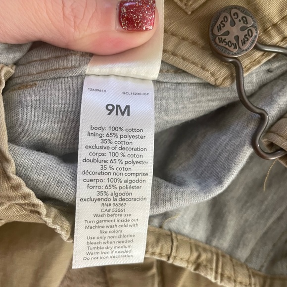 Boys size 9 months khaki overalls - Picture 7 of 7